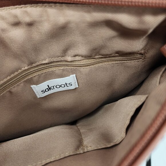 Sakroots Artist Circle Crossbody Bag Floral Print 11x10 Shoulder Purse NWOT - Picture 6 of 12